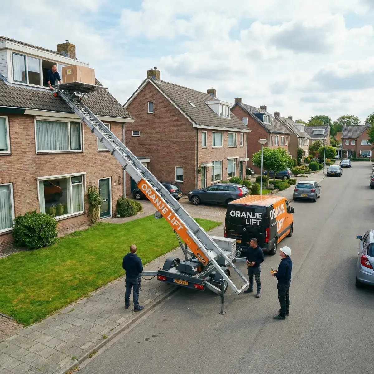 Buitenlift geplaatst in woonwijk Capelle aan den IJssel